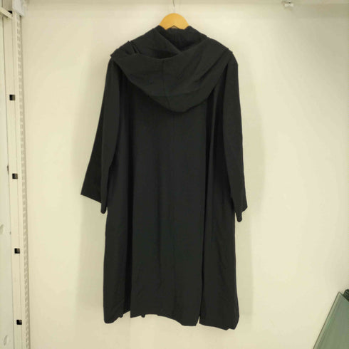 best/e ウール100 ドレープカラー フーデッドコート レディース